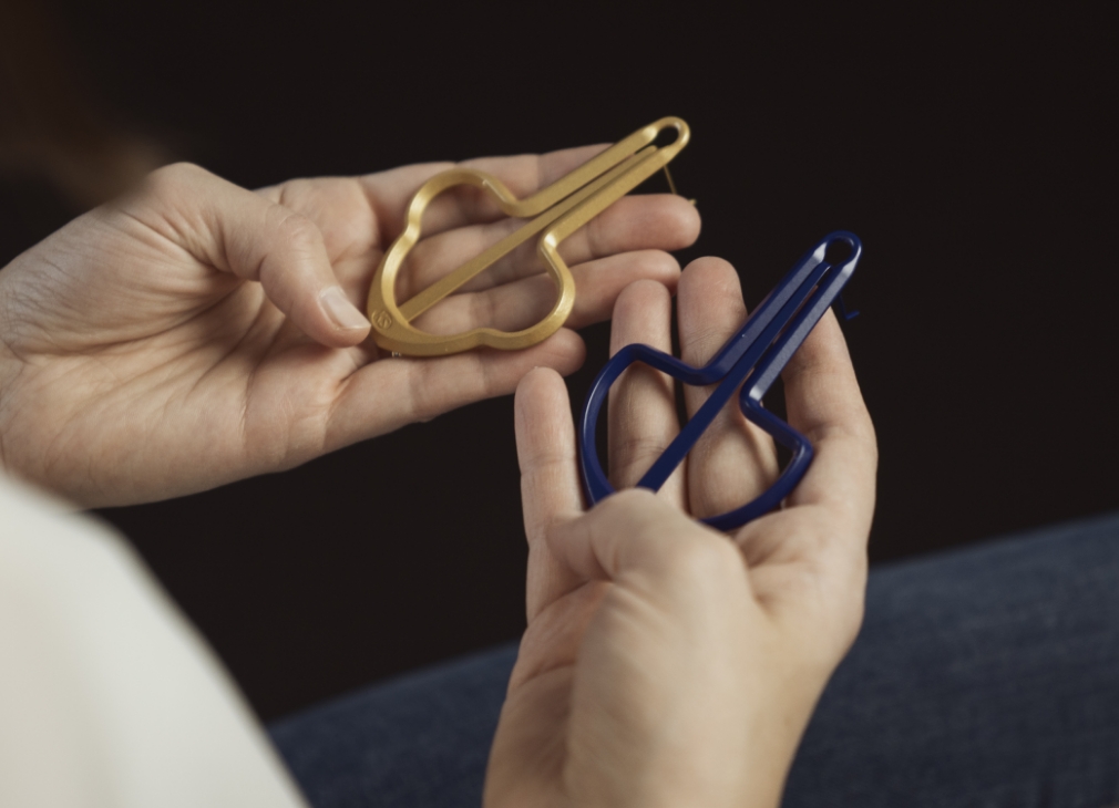 neue maultrommel gold blau
